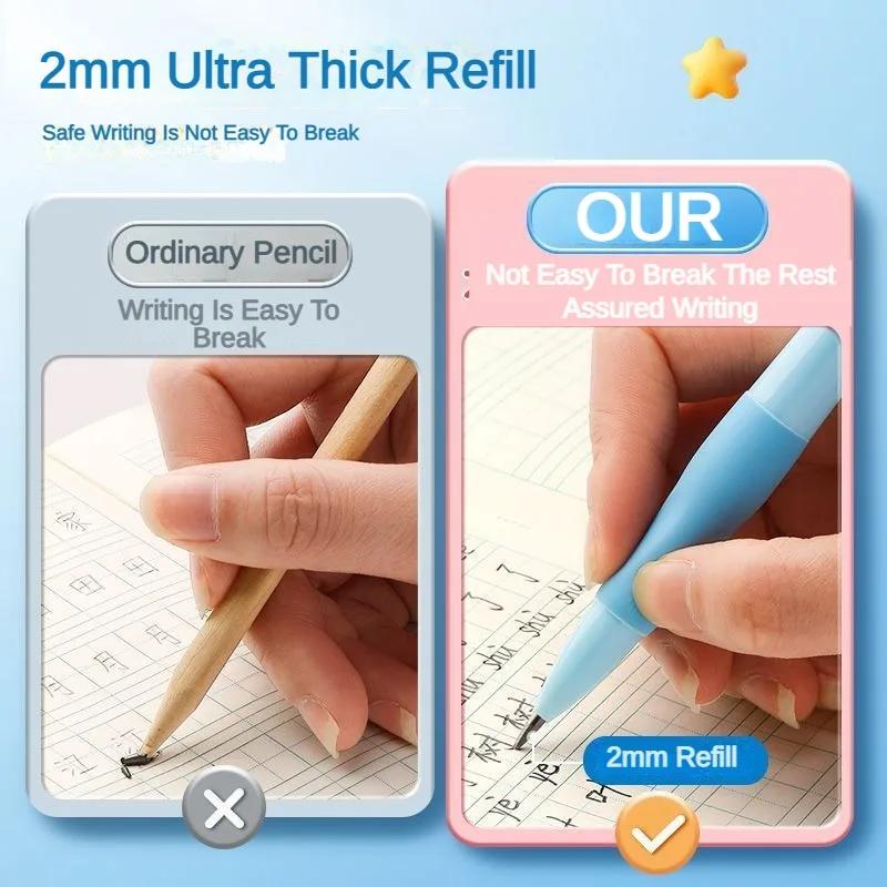 2mm Mechanical Pencils With Sharpener Carpenter Drafting HB Pencil Drawing Writing Aesthetic Stationery Office School Supplies