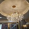 Postmodern Light Luxury Glass Branch Chandelier for Living Room, Bedroom, or Restaurant