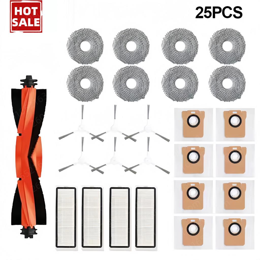 For Xiaomi Robot Vacuum X20 + / X20 Plus Dust Bag Mop Cloth Accessories Main Side Brush Hepa Filter Replacement Parts