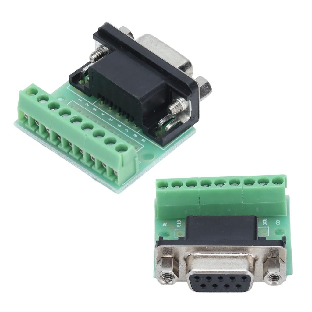 DB9 Female Terminal Board 9 Position Screw Adapter for 232 Connector