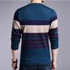 Men's Thermal Knitted Sweater - Plus Velvet, Round Neck, Thick Autumn/Winter Wear