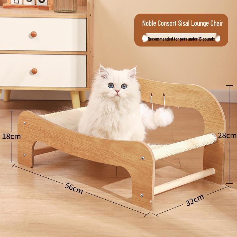Elevated Cat Hammock: Year-Round, Removable & Washable Cat Bed