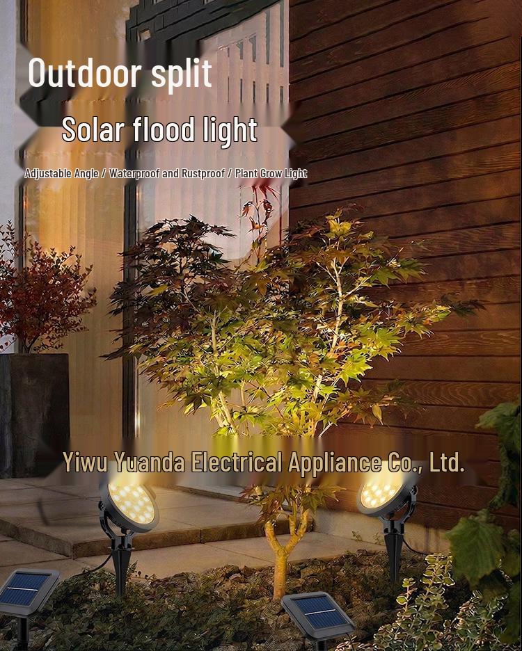 Waterproof Solar Spotlight for Outdoor Garden and Lawn