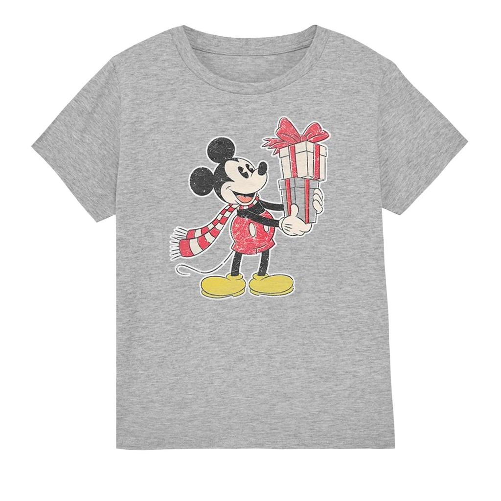 Disney Childrens/Kids Mickey Mouse Present Christmas T-Shirt