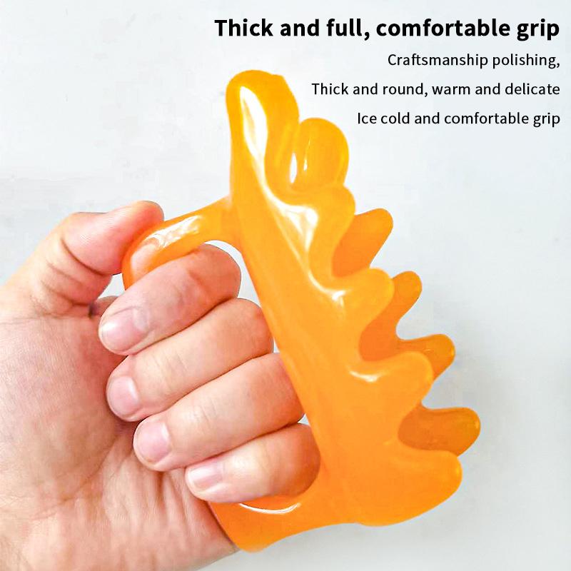 18 Beads Handheld Gua Sha Massage Roller Natural Resin Waist Neck Back Leg Body Meridian Scraping Spa Anti Cellulite Relaxation