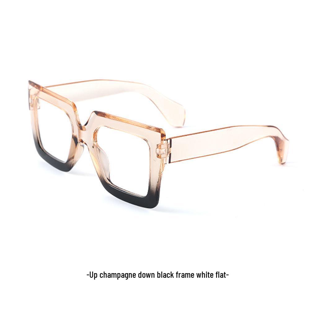 2025 Trendy Gradient Square Frame Oversized Sunglasses for Men & Women - European & American Street Style PC Frame PC Lens