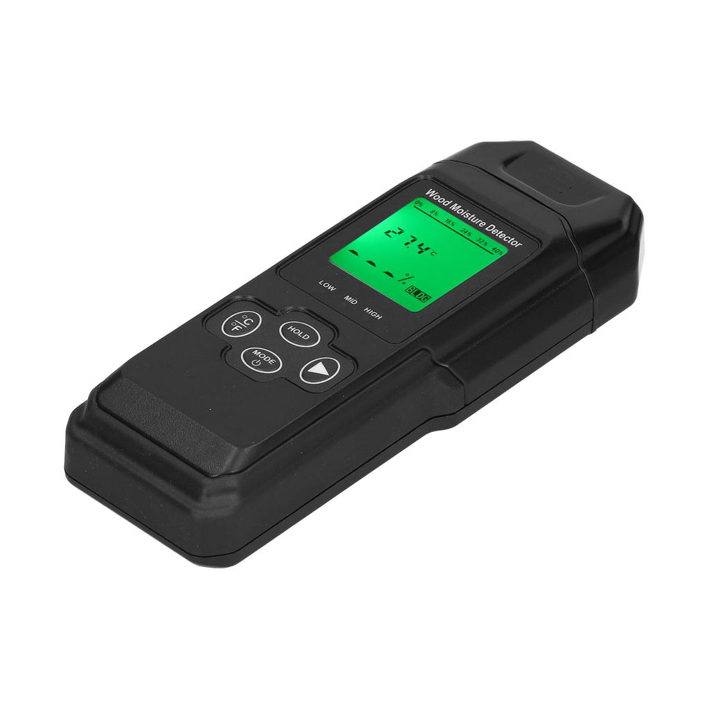 Wood Moisture Tester Building Materials Moisture Enviroment Temperature Detection with LCD Display