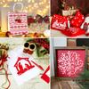 16 Pieces/set, Reusable, Winter Holiday Templates, Christmas Decorations, Christmas Painting Templates, Party Decorations, White
