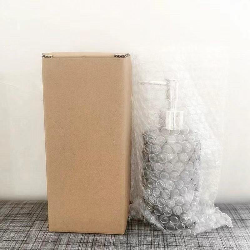 

Роскошный стеклянный флакон с вертикальной полоской для мыла, лосьона или шампуня 330ml, Individually packed