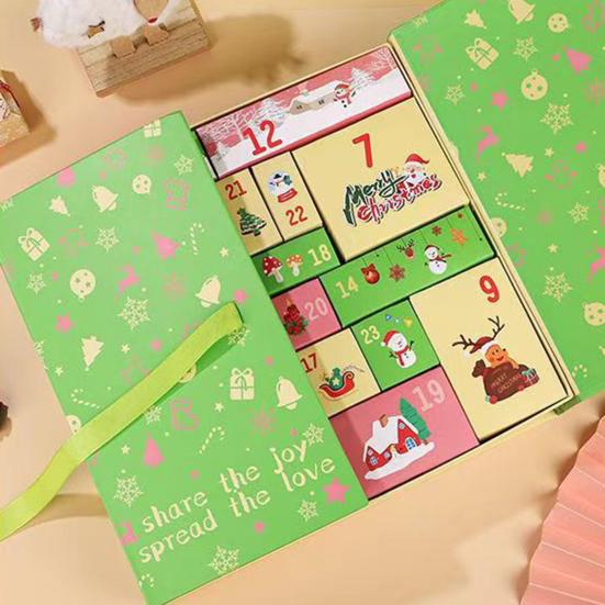 DIY Christmas Advent Calendar To Fill Empty Gift Box Set 24 Days of Surprise Countdown Calendar for Kids Family Friends