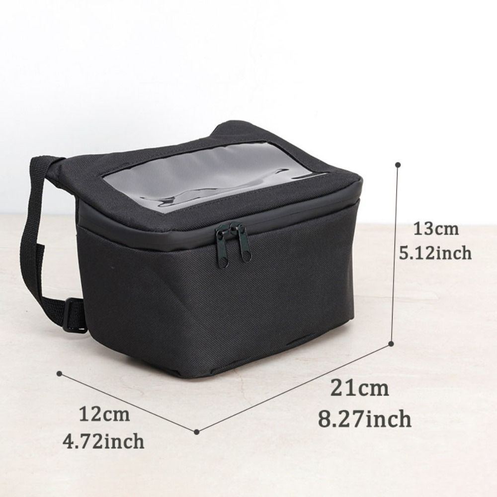 Viewing Window Mountain Bike Bag Waterproof Bicycle Front Bag  Motorcycle Front Storage Pouch