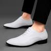 Golden Sapling Men's Formal Shoes White Oxfords Elegant Wedding Shoe for Men Casual Business Flats Leisure Dress Loafers