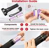 D2 51LED 100Led UV Led Flashlight Torch Black Light UV Lamp UV Black Light Pet Urine Light Detector for Dog/Cat Urine Dry Stains