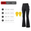 WOSAWE Women Motorcycle Pants High Waist Stretch Motocross Riding Tights with Removable Knee Pads Fitness Flared Leg Pant