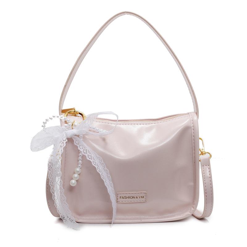 

Новая кружевная сумка-бант Женская модная универсальная на плечо/мессенджер розовый