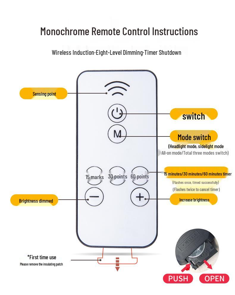 Remote-Control Night Light: Child's Bedroom Sleep Light & Baby Feeding Lamp with Eye Protection