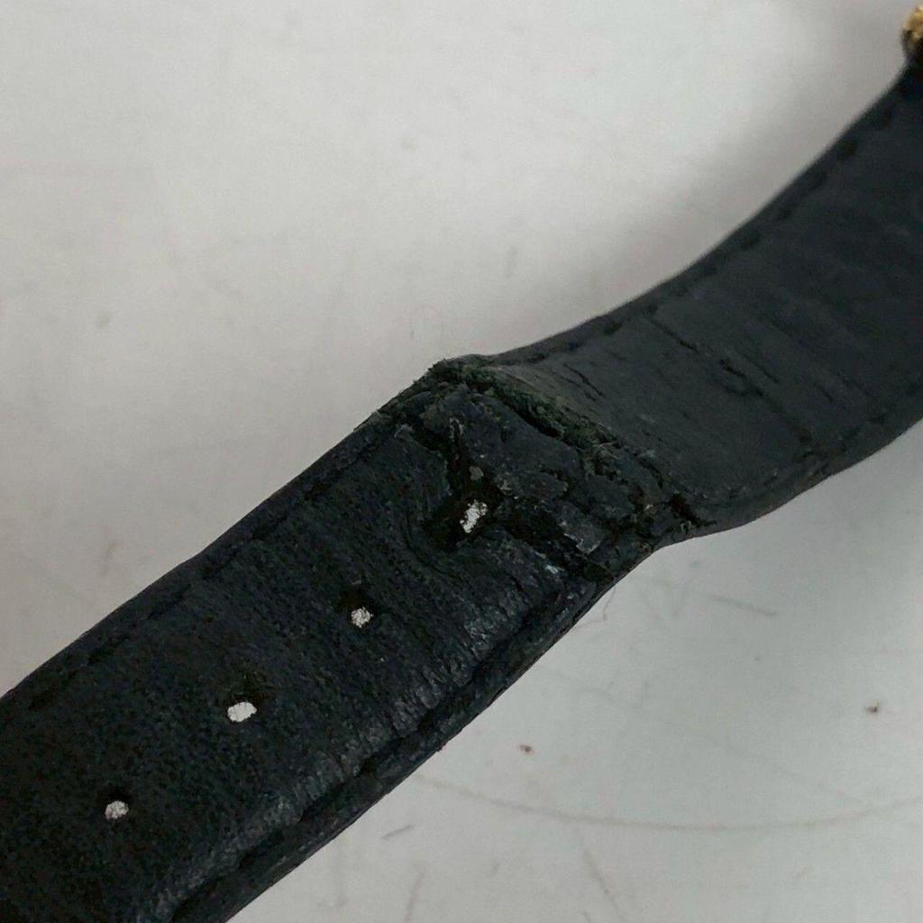 Used GUCCI Gucci Watch Quartz Vintage Black Black Gold Gold Sale SALE Very Popular Top Grade Masterpiece Excellent Luxury Special Carefully Selected