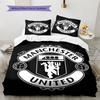Man Utd Bedding Quilt Set Quilt Cover Pillowcase Home Decoration Birthday Gift (1 * Duvet Cover + 2 * Pillowcase, Without Core)