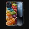Colorful Ice Cream and Popsicles Clear Phone Case For Iphone 17 Air 16 Pro Max 15 Pro 14 Plus 17E 16E 11 13 12 Mini Cover Cases
