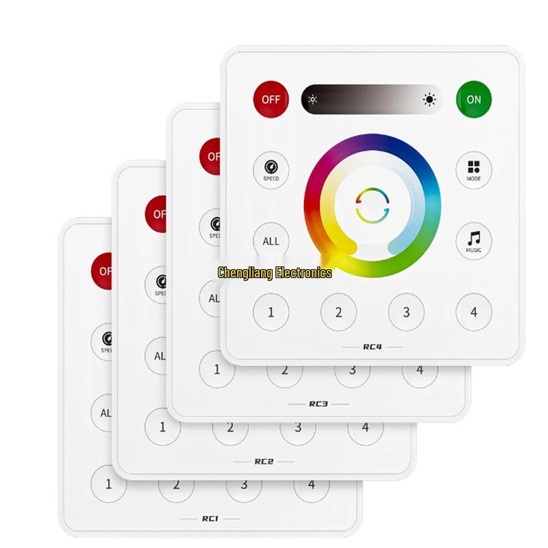 SP630E Bluetooth LED Controller: RGBCW, Single/Dual Color Temp, Magic Color Strip Dimming via App.