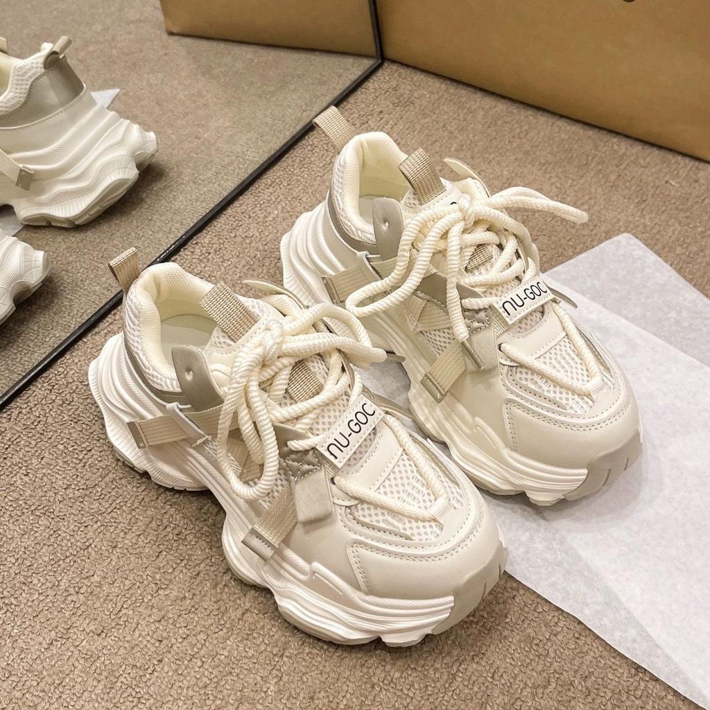 Dad shoes new winter velvet spring and autumn platform casual sports shoes