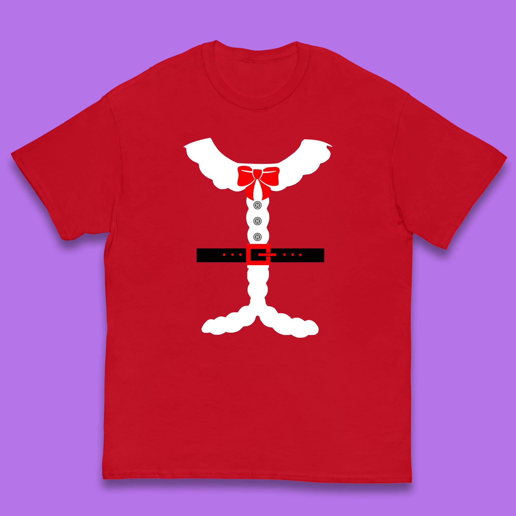 Happy Christmas Santa Costume Kids T Shirt 130