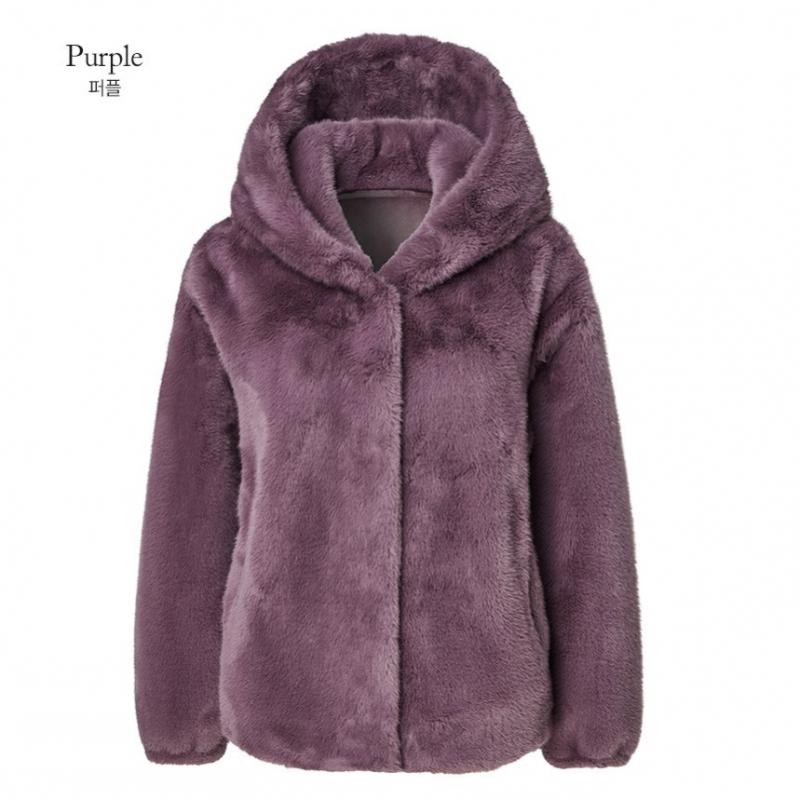 La Belle Shinyoung Giacca con Cappuccio in Pelliccia da Donna S muStangS Lb105jk 3