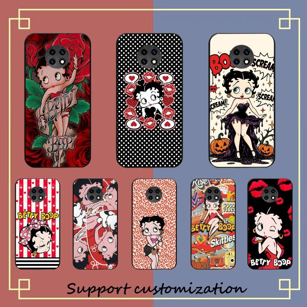 Cartoon B-Betty B-Boop Phone Case For Xiaomi Mi 5X 8 9 10 11 12 Lite Pro 10T PocoX3pro PocoM3 Note 10 Pro Lite