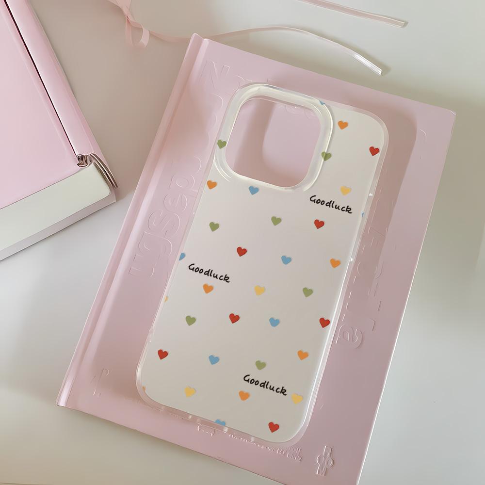 Painted Phone Case for iPhone 12 13 15 16 iPhone 16 12 13 14 15 Pro  14 15 16 Pro Max Coverage Shockproof Anti-Fingerprint Fresh Style Protective Case