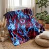 Aston Villa Football Print Flannel Blanket, Soft Warm Lightweight Throw Blanket for Sofa Bed Camping