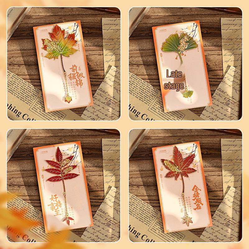 Exquisites Retro Ginkgoblatt Metalllesezeichen - Das perfekte kulturelle Geschenk für Studenten