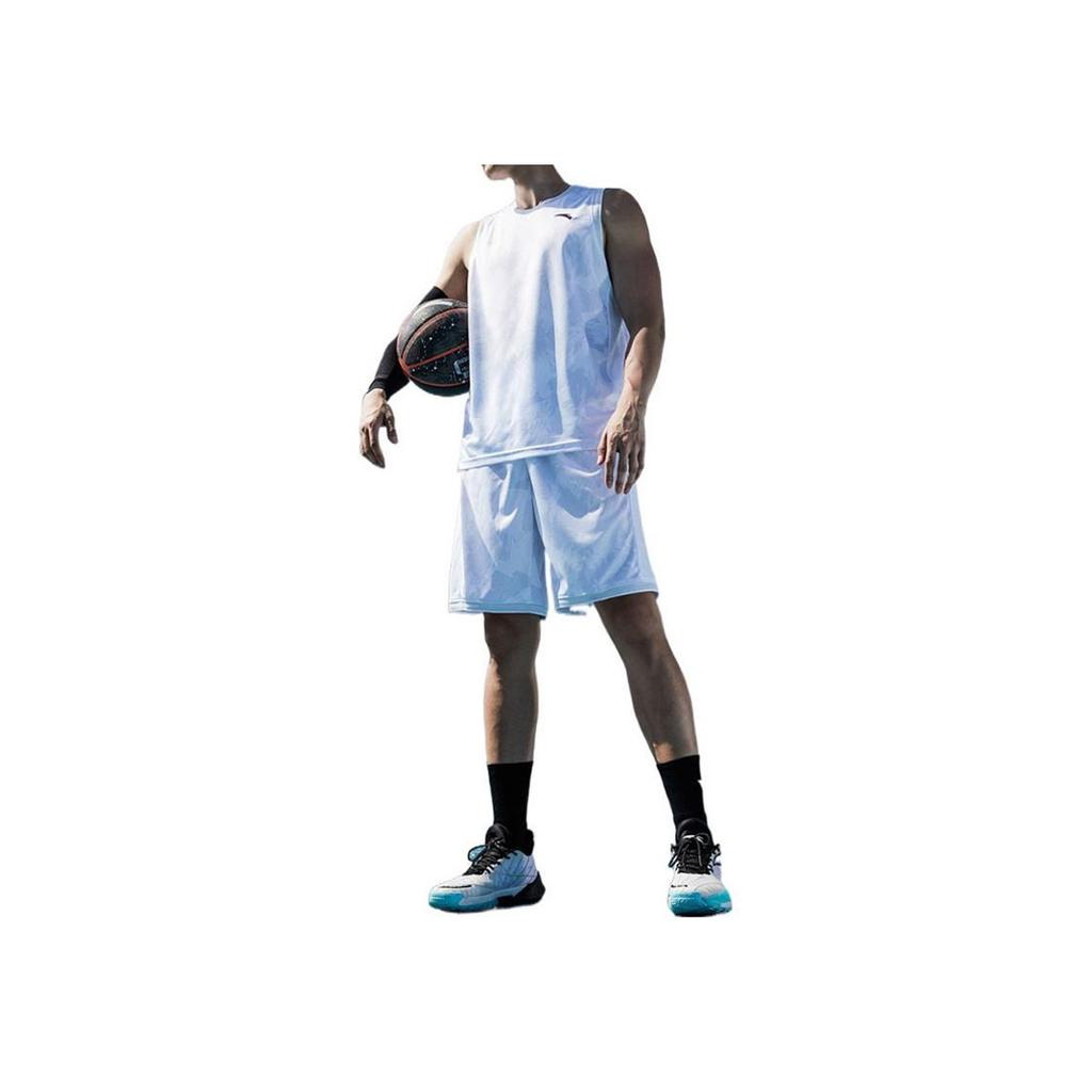 Anta Logo Sports Basketball Game Set Men Sportswear White 152221210-1