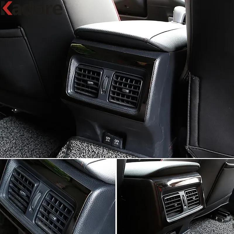 Car Amrest Rear Seat Air Condition Vent Outlet Cover Trim For Toyota Camry 70 2018-   Steel Interior Accessories