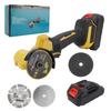 Mini Angle Grinder 21V Cordless 18000RPM Electric Grinding Tool with 2pcs Rechargeable Battery Multifunctional Cutting Polishing