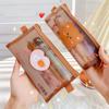 School Supplies Large Capacity Storage Bags Bear Pencil Bags Mesh Pencil Case Kawaii Pencil Bag