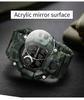 SANDA 2183 Camouflage Series Fashion Style Multi-functional Student Watch Waterproof Electronic Watch Sport Silicone Wristwatch