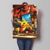 Canvas Poster Pokemon Pikachu Cartoon Picture Lasting Colors Children Gifts Classic Home Living Room Walls Decorative Painting