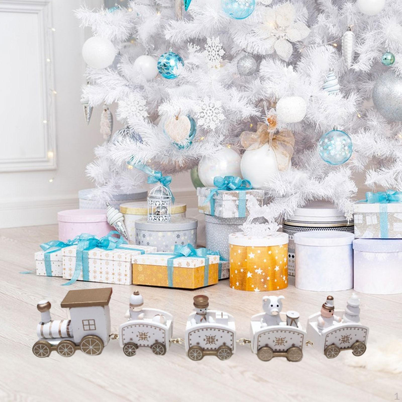 

Рождественский поезд, Деревянные украшения для поезда, Центральные украшения, Набор D