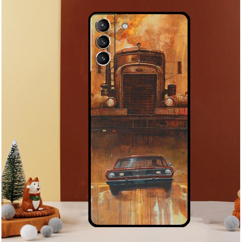 Cool Heavy Truck Car Case For Samsung Galaxy S23 S24 Ultra S8 S9 S10 S22 Plus Note 10 20 Ultra S20 S21 FE Cover