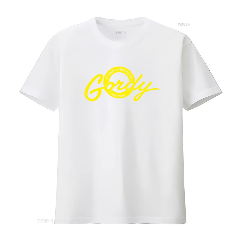 Gordy Records T Shirt Retro Motown Style With Its Whats In The Grooves That Count Print Northern Soul Inspired Sizes S