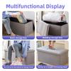 Foldable Storage Ottoman Multifunctional Fabric Storage Bench Strong Load Bearing Stool For Sundries Storage