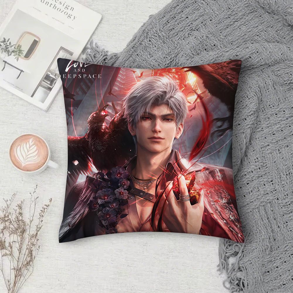 Game L-Love and D-Deepspace Rafayel Pillow Case Cover Square Sofa with for pattern comfortable cushionsuitable of room