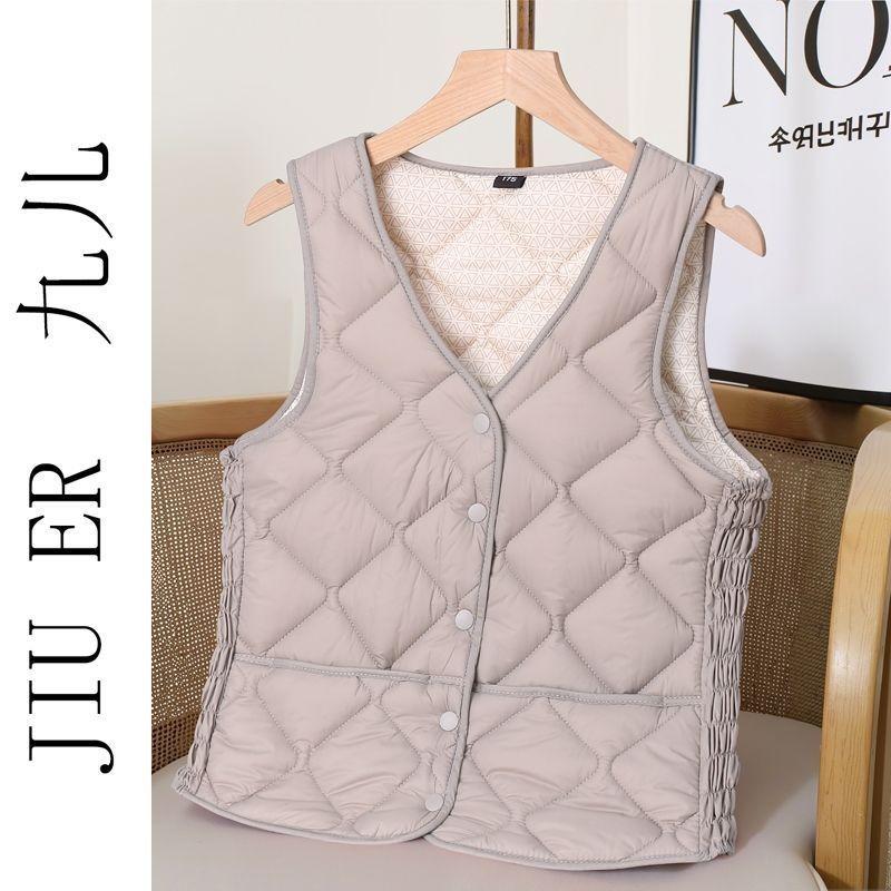 Autumn and winter new cotton vest inner wear women's light and slim short cold and warm inner tank vest