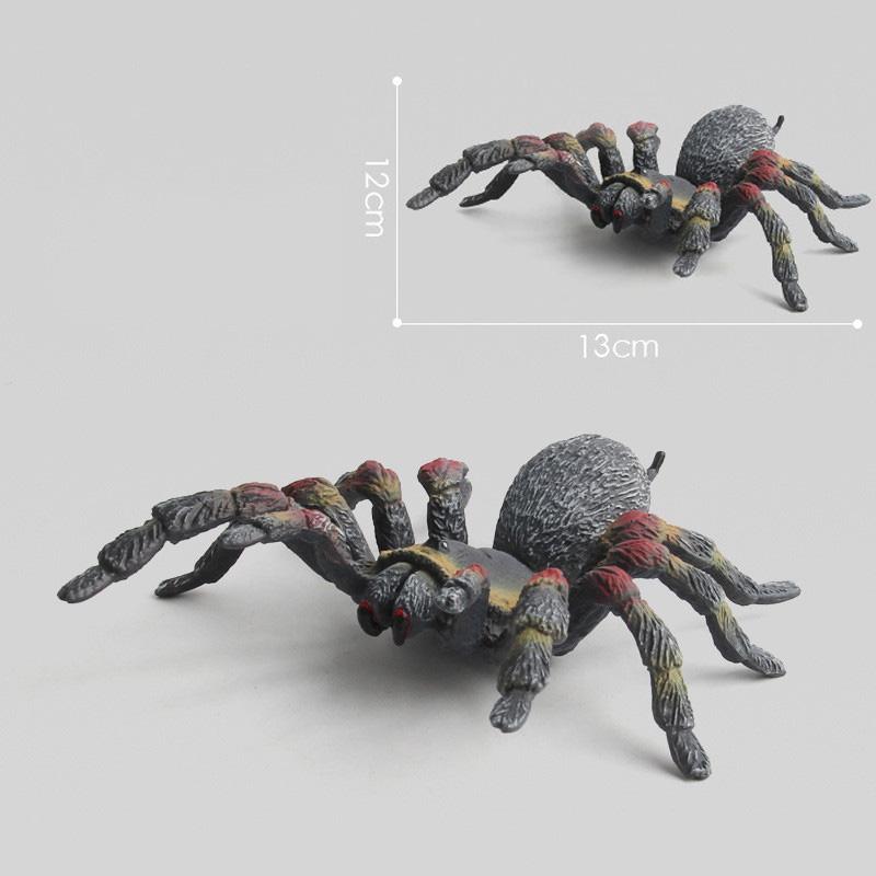 10cm Large Fake Spider Simulation Animal Model Tarantula Black Spider Fun Halloween Prank Horror Props Children Novelty Toy