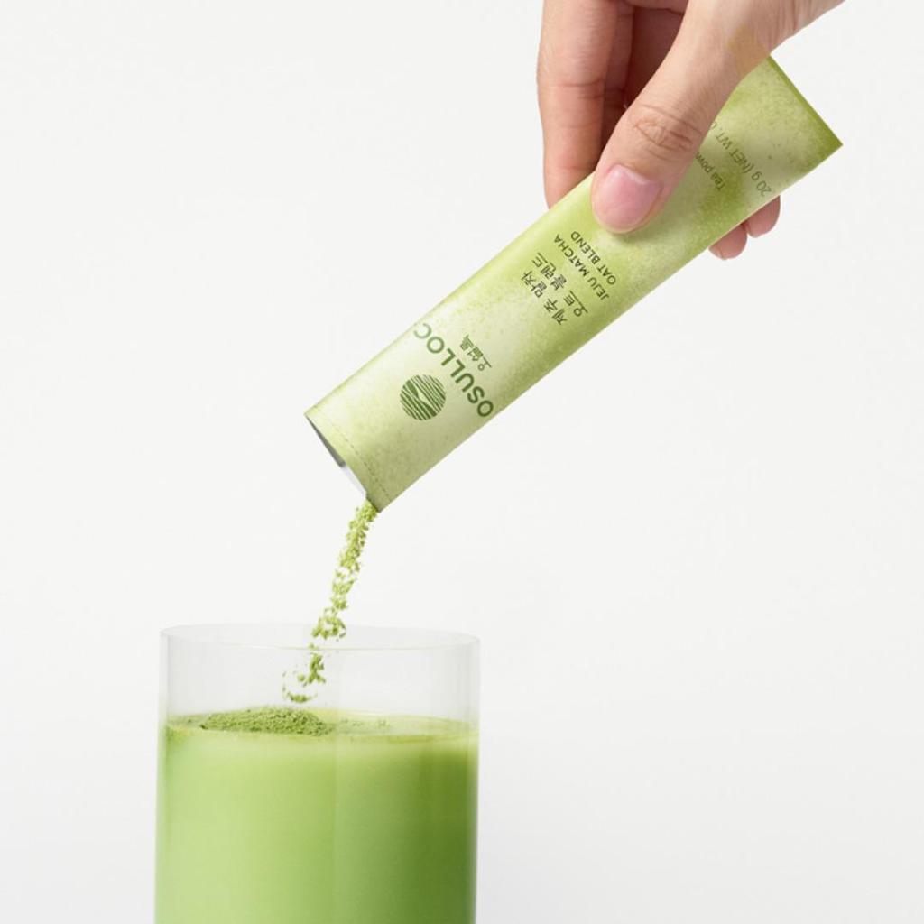 Osulloc [NEW] Jeju Tea 2 Types / Matcha Oat Blended, Hojicha Milk Tea 10stick