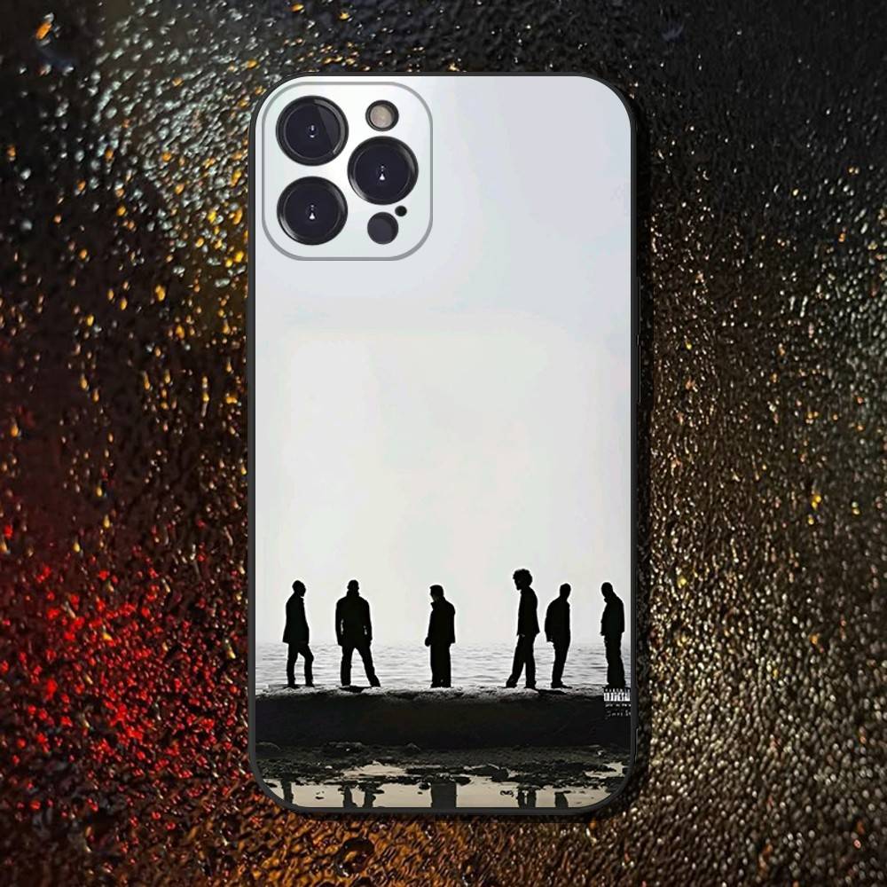 L-Linkin Meteora P-Park Handyhülle Für iPhone 6,17,16,15,14,13,12,11 Plus,Pro Max,XS,X,XR,SE,Mini,8,7,Weiche Silikon Schwarze Hülle