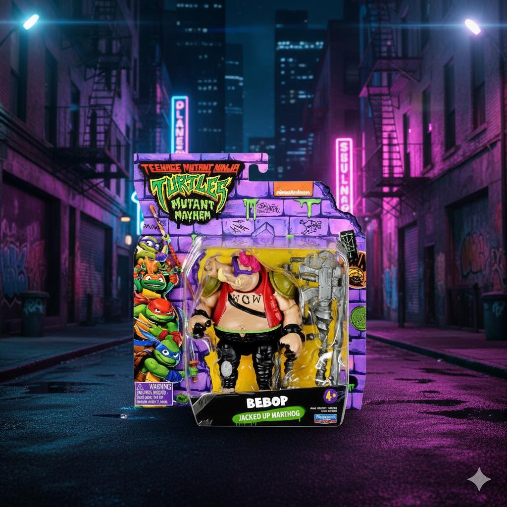 

Бебоп Черепашки Ніндзя фігурка Піднятий бородавочник TMNT Teenage Mutant Ninja Turtles Bebop Jacked up warthog 11.5 коричневий