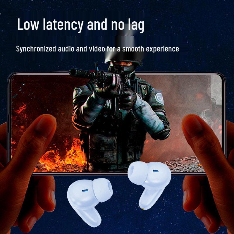 High-Quality In-Ear Noise-Cancelling Bluetooth Earphones with Long Battery Life for Android, Xiaomi, and Apple.