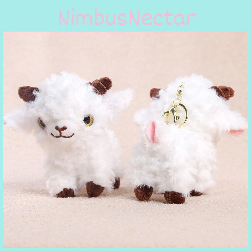 Cute Alpaca Plush Toy Keychain With Soft Short For Girls Bags And Accessories
