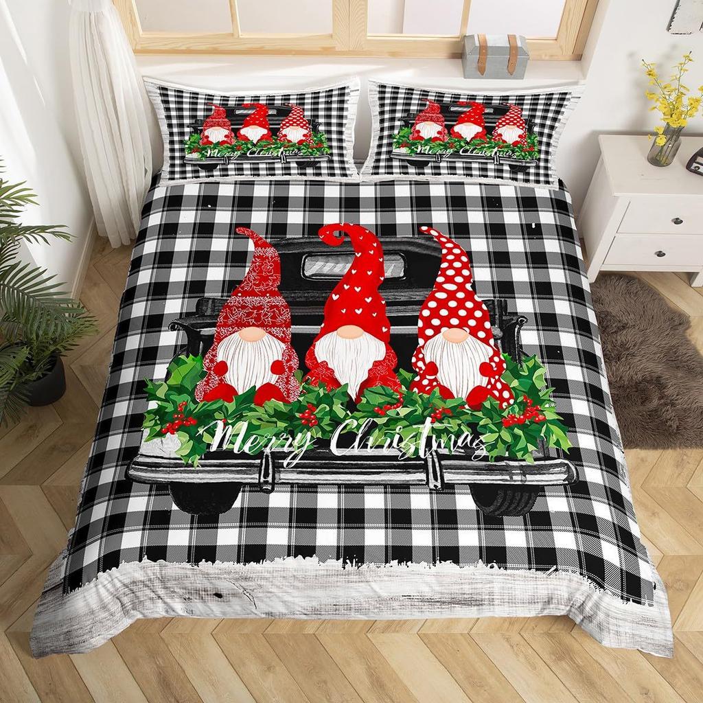 Christmas-themed Down Comforter Set Bedding Set 3-piece Duvet Cover Set